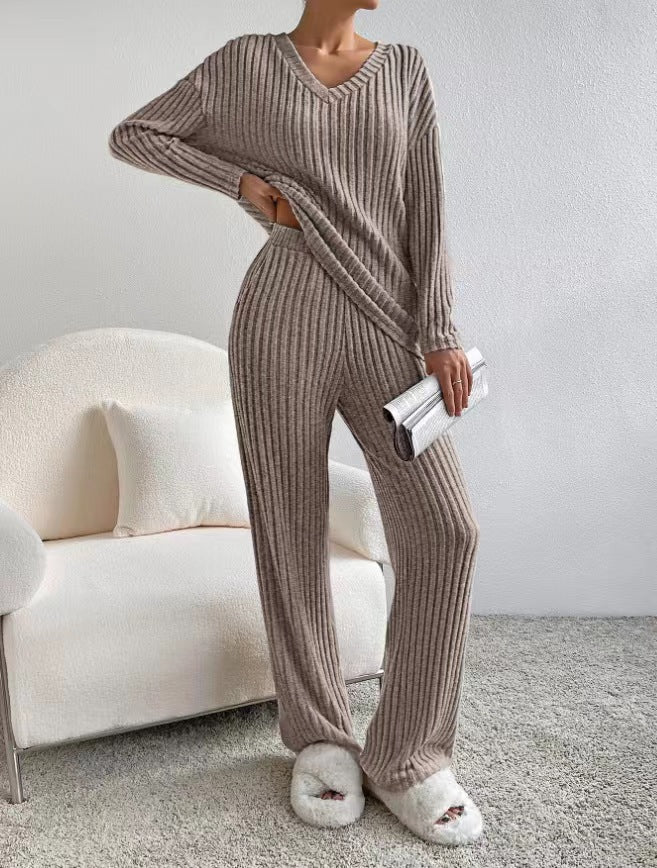 Ribbed Knit Loungewear Set