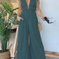V Neck Sleeveless Jumpsuit