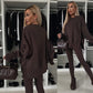 Spring women's tight trousers loose sweatshirt two-piece suit