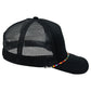 Multicolor Beaded Band Black Trucker Hat