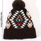 Ladies  Print Thermal Knit Hat
