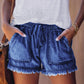 Pocket Frayed Tencel Shorts