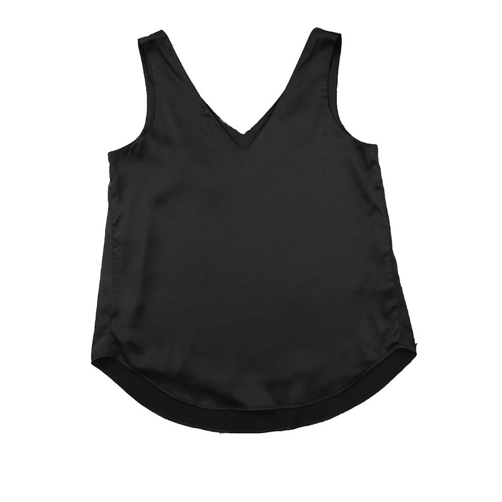 Deep V Neck Loose Tank Top