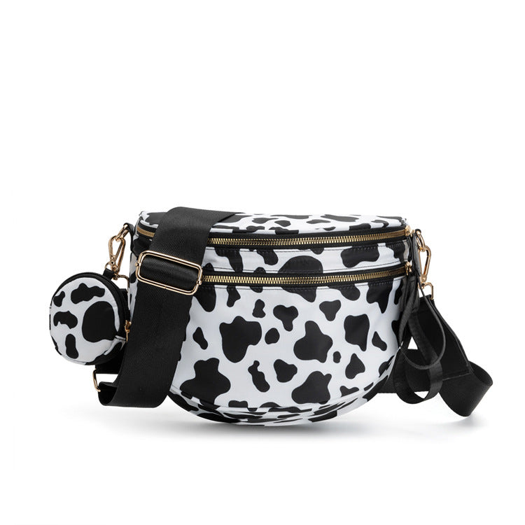 Nylon Crossbody Bags Bum Bag with Detachable Coin Pouch