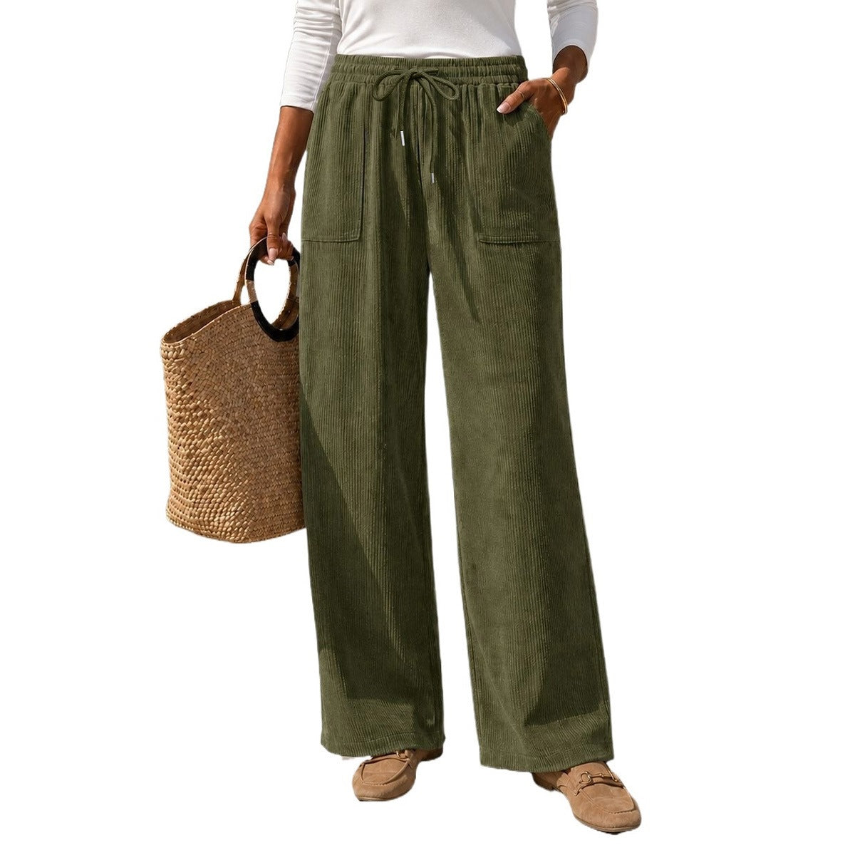 Cozy Corduroy Casual Pants