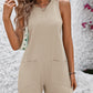 Backless Pocket Sleeveless Jumpsuit