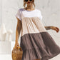 Color Block Pleated Oversized Dress-10 Colors