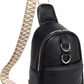 Camel Vintage Guitar Strap PU Leather Sling Bag