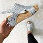 Sequin Wedge Platform Sandals