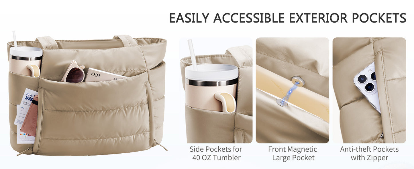 All In One Puffer Tote
