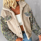 Sequin Patchwork Plush Jacket