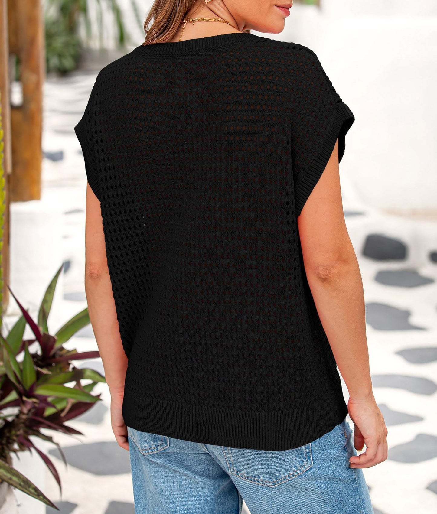 The Brielle Open Knit Sweater