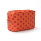 Custom Polka-Dot Color-Block Makeup Bag