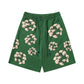 Printed camouflage shorts