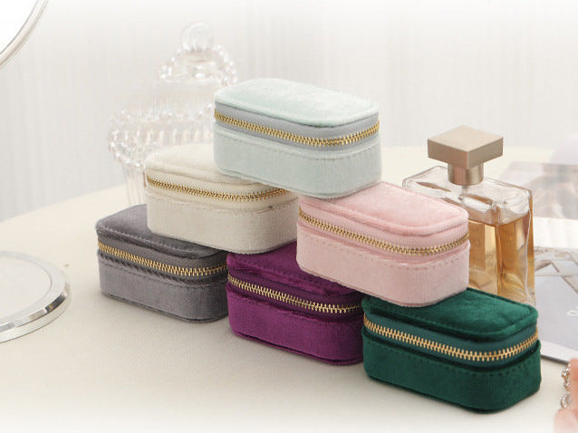 Custom Name Mini Velvet Jewelry Case