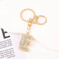 Cute Initial Letter Keychain Backpack Charms