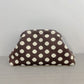 Polka Dot Knitted Kiss-Lock Clutch Bag