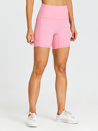 Yoga Biker Shorts With Pockets