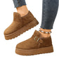 Round Toe Platform Cozy Winter Boots
