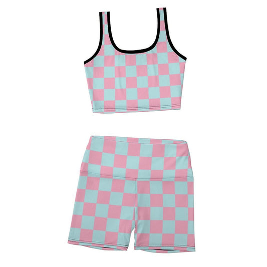 Custom Printed Yoga Vest Set(20-37)