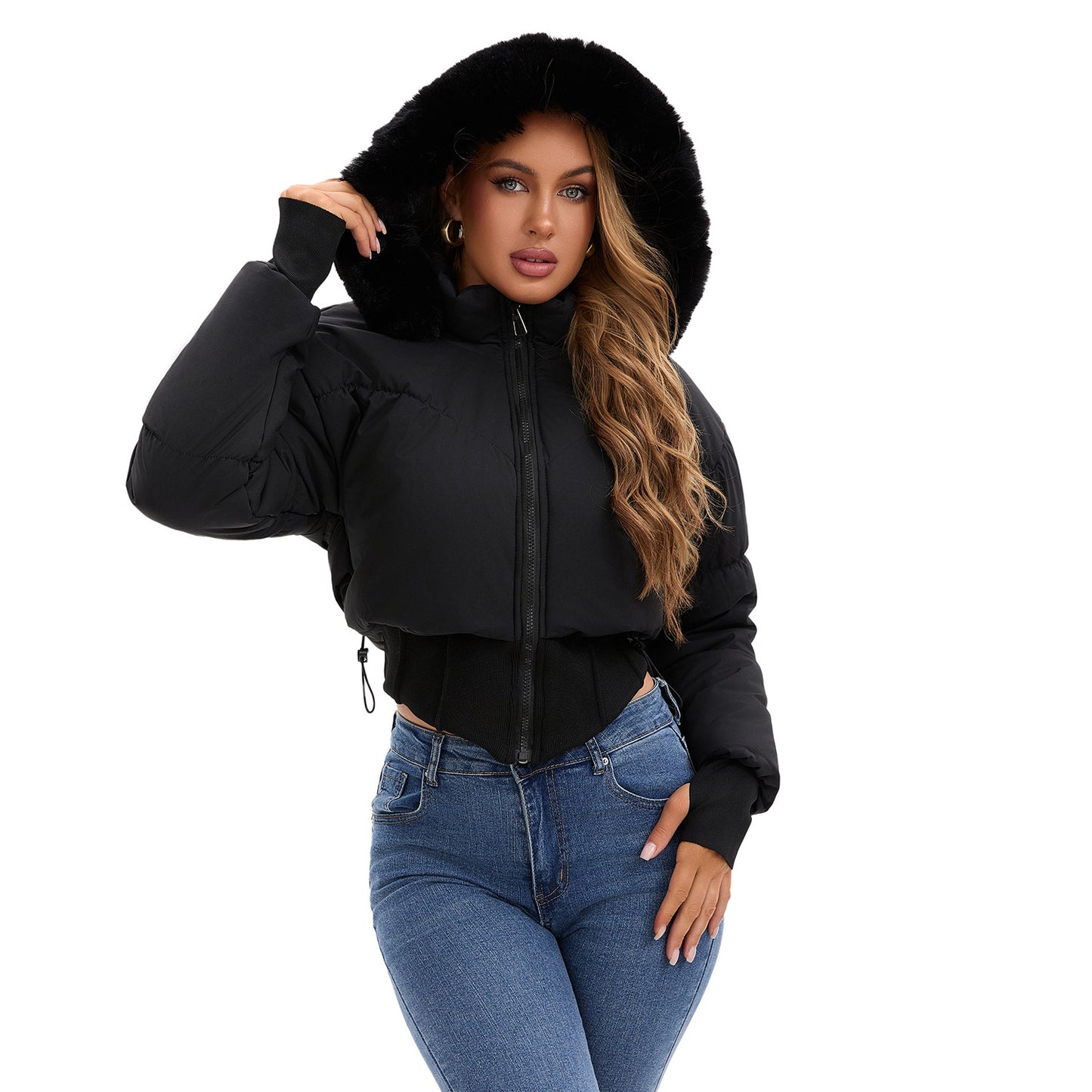 New Women's Thickened Warm Cotton Jacket