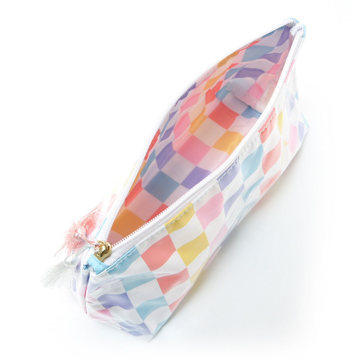 Waterproof Zipper Essentials Bag with Tassels