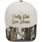 Embroidered Pretty Girls Love Jesus Baseball Cap