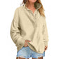 Solid Color New Loose Button Pullover Sweatshirt