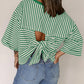 Striped Back Bow Tie T-Shirt