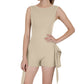Sporty Backless Tennis Outfit