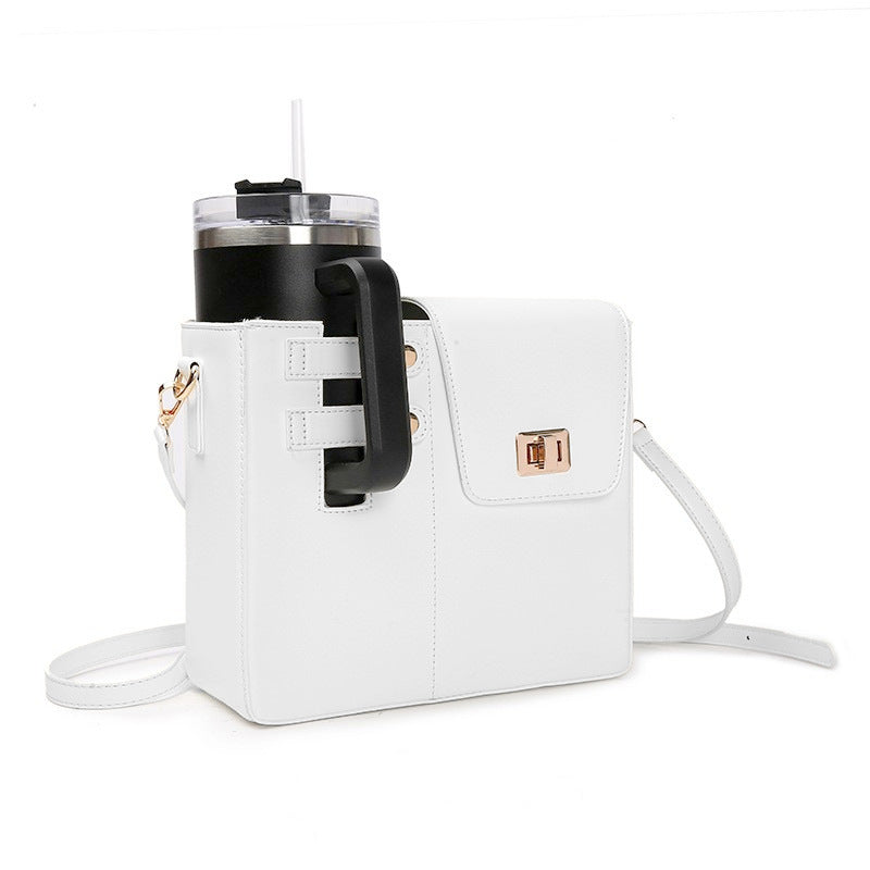 On the Go Cup Holder Purse Crossbody  Bag