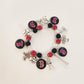 Game Day Team Charm Bead Bracelet Collection
