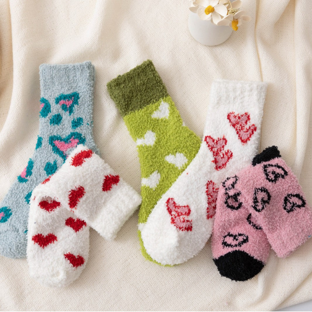 Valentine Socks Heart Print Socks