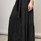 Boho Strappy Elastic Waist Wide Leg Pants