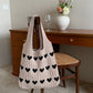 Flower Knitted Large Single Shoulder Bag