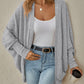 Knitted Batwing Sleeve Cardigan