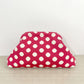 Polka Dot Knitted Kiss-Lock Clutch Bag
