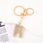 Cute Initial Letter Keychain Backpack Charms