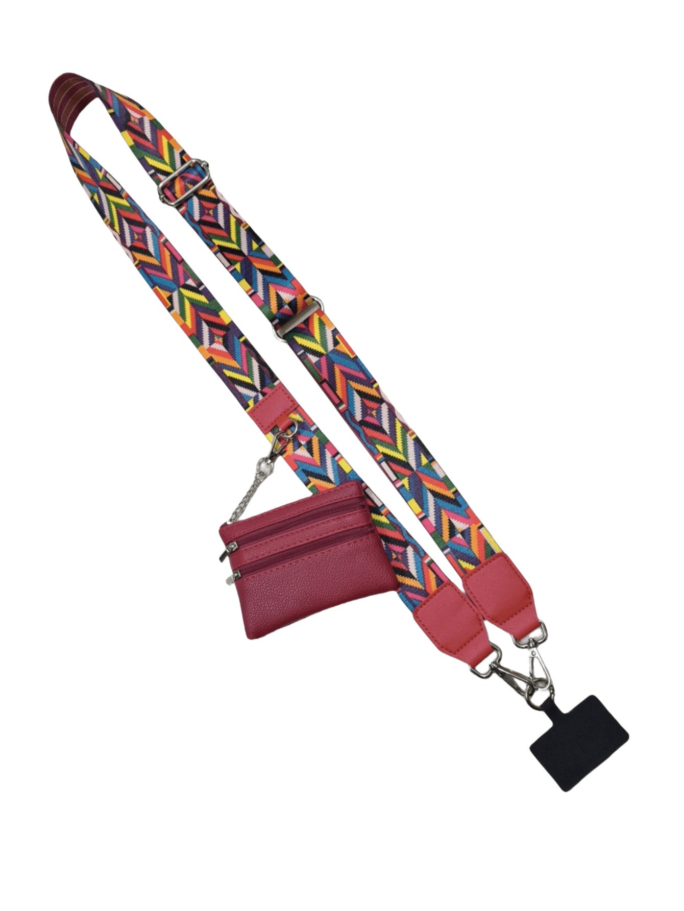 Phone Strap with Zppered Pouch