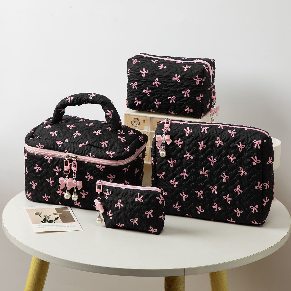 Y2K Quilted Puffy Makeup Bag