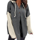 Women's Patchwork Hooded Sweatshirt