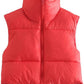 Zipper Vest Puffer Coat