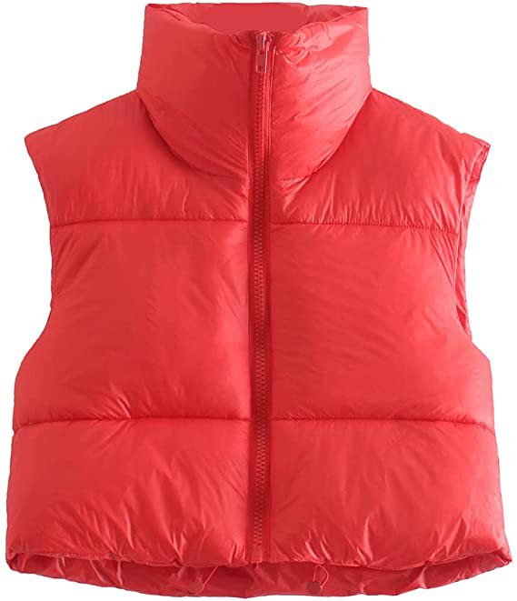 Zipper Vest Puffer Coat