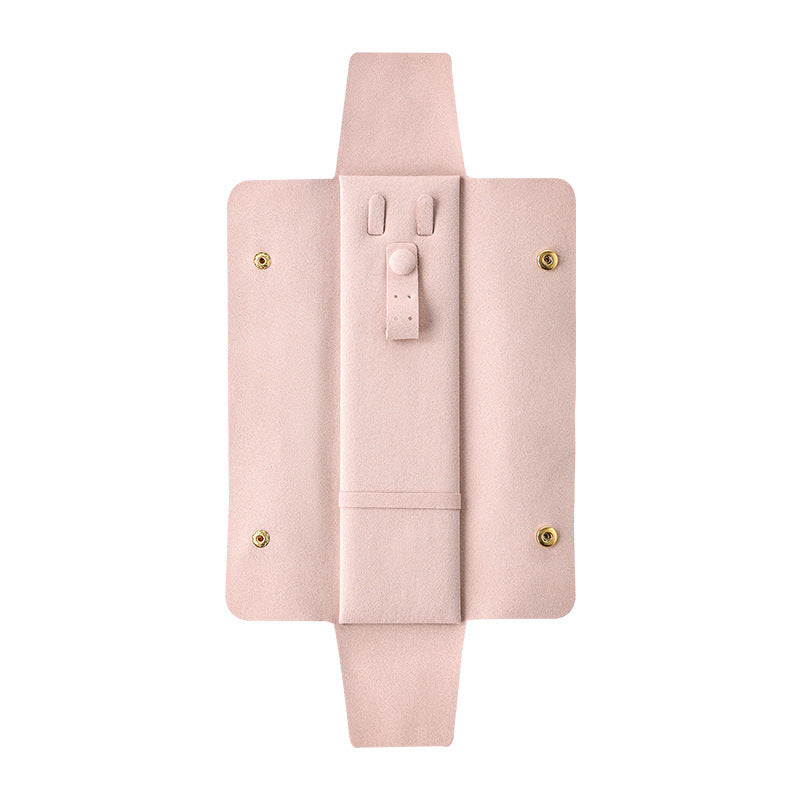 Slim Suede Travel Jewelry Envelope Pouch