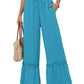Women's Drawstring Wide-Leg Trousers