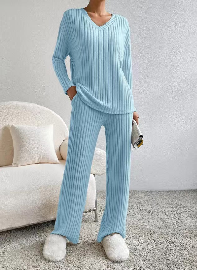 Ribbed Knit Loungewear Set