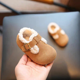Kids' Cozy Winter Boots Cotton Lined Slippers & Mules Childrens Fur Lined Boots