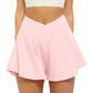 Pocket Faux Two-Piece Shorts