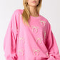 Pearl Bow-tie Casual Hoodie