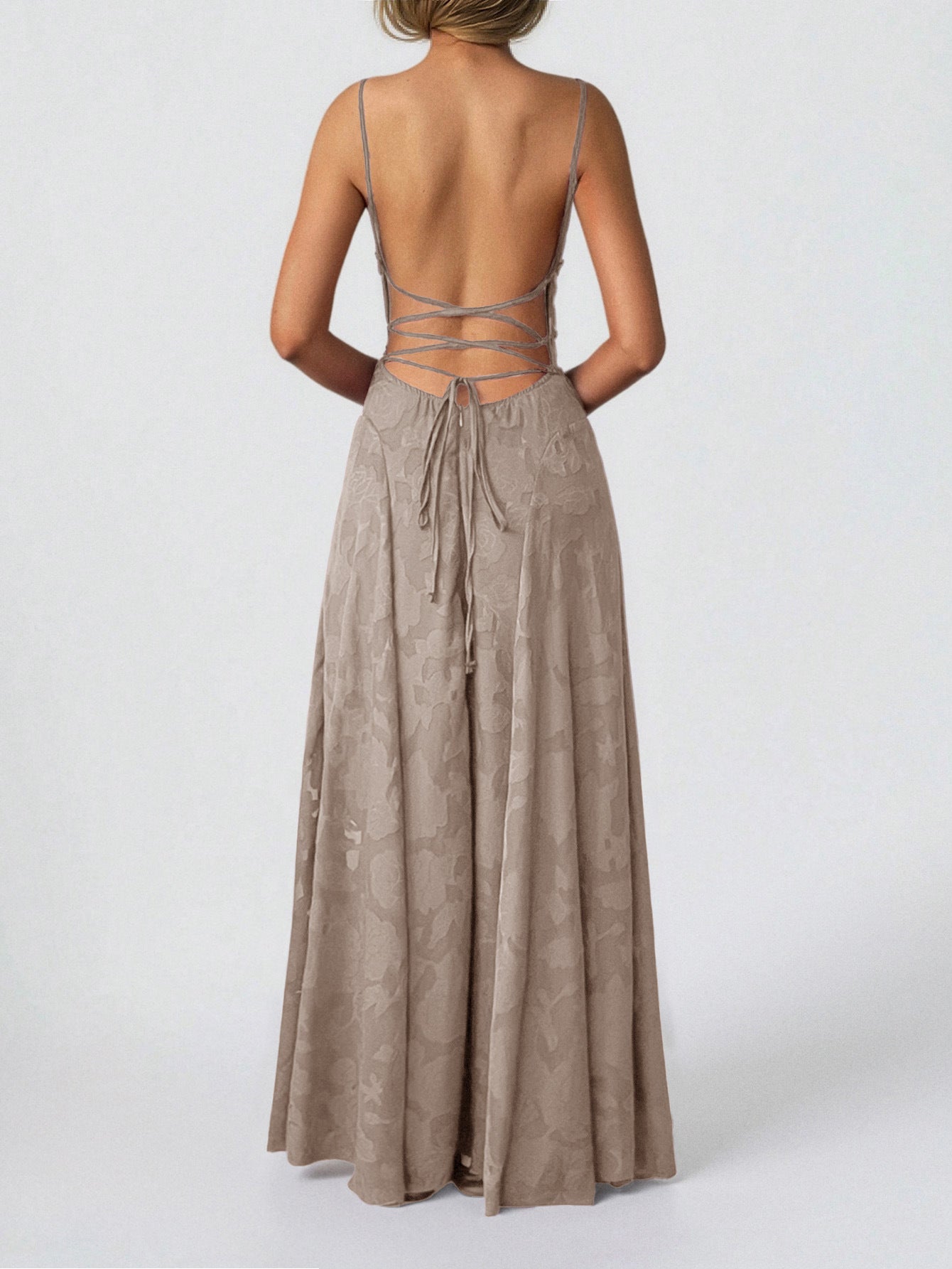 Floral Spaghetti Strap Maxi Dress